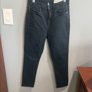 Rag & Bone Black Ankle Jeans